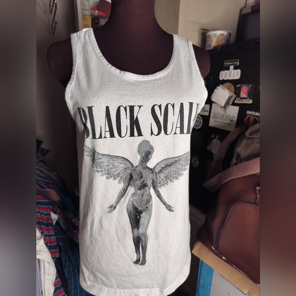 EUC Black Scale BLVCK SCVLE Nirvana In Utero Tank
